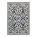Taza Traditional Outdoor Rug - Charcoal, 5' X 8' - Grandin Road