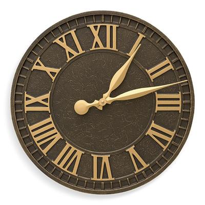 Finch Outdoor Wall Clock - Bronze - Grandin Road