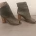Free People Shoes | Free People Golden Road Open Toe Bootie In Moss | Color: Green | Size: 39