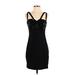 Chetta B Cocktail Dress - Sheath: Black Solid Dresses - Women's Size 2