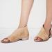 Free People Shoes | Guc Free People Mont Blanc Tan Beige Leather Sandals -- Size 38 | Color: Cream/Tan | Size: 8