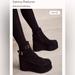 Free People Shoes | Free People Sabrina Platform Boots- Lightly Worn | Color: Black | Size: 9