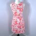 J. Crew Dresses | J Crew Pink Palm Leaf Sheath Dress 4 | Color: Pink/White | Size: 4