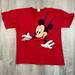 Disney Shirts | Mickey Unlimited Disney T Shirt 90s Mickey Mouse Vintage Wrap Around Xl Single | Color: Red | Size: Xl