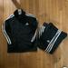 Adidas Matching Sets | Adidas Boy Track Suit Size 5 | Color: Black/White | Size: 5b