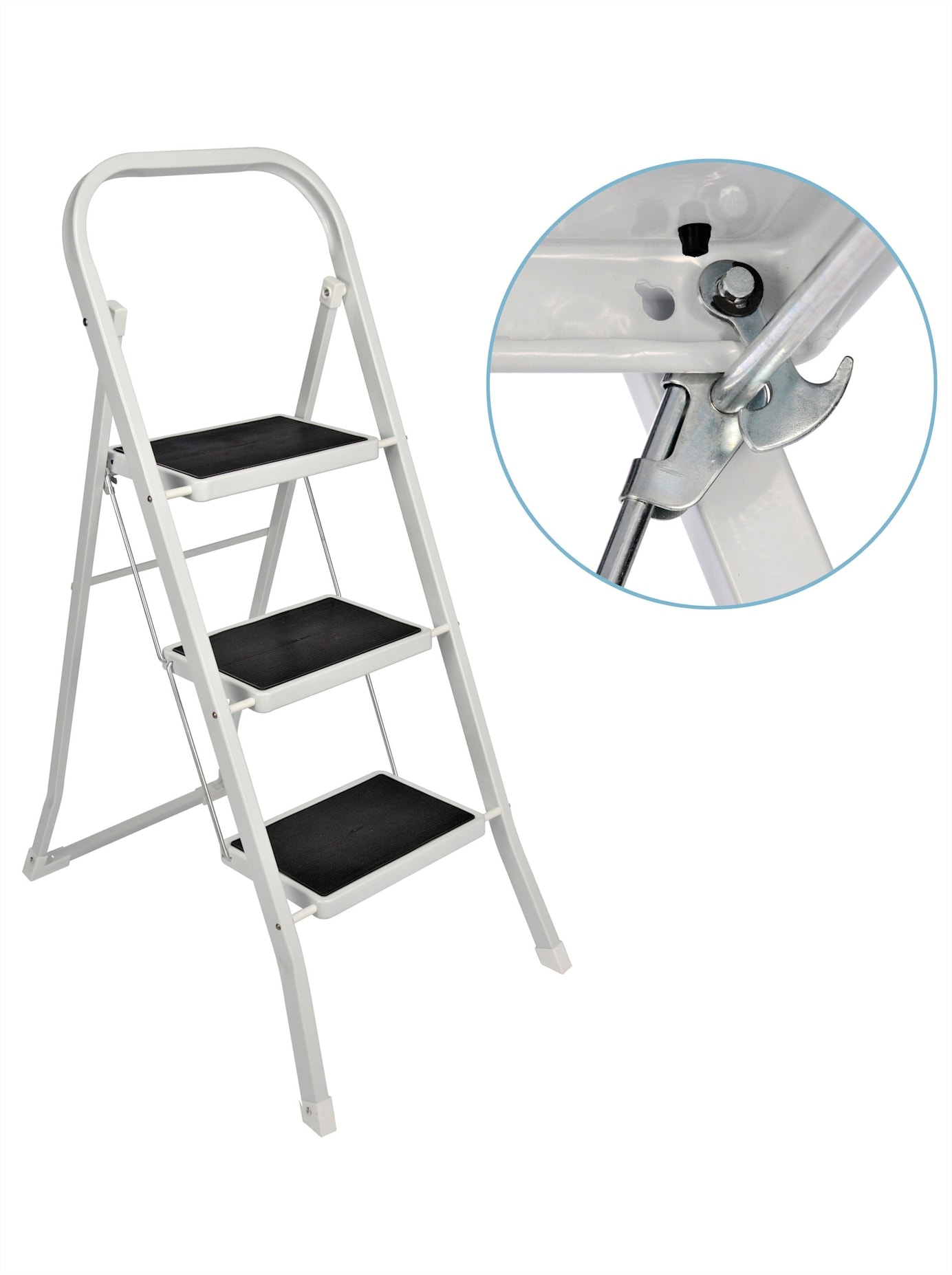 Klapptritt, weiß, Leitern