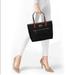 Michael Kors Bags | Michael Kors Black Nylon Canvas Tote Bag With Leather Trim Large Pre Owned | Color: Black | Size: Os