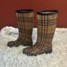 Burberry Shoes | Burberry Rainboots Sz 38. In Very Good Condition! Only Worn A Handful Of Times. | Color: Black/Brown | Size: 38