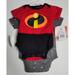 Disney One Pieces | Baby Infant Incredibles 2 One Piece Costume Outfits Set Newborn New Disney Pixar | Color: Red | Size: Newborn