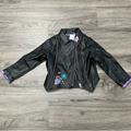 Disney Jackets & Coats | Disney Descendants Black Moto Faux Leather Jacket - Size 4 | Color: Black | Size: 4g
