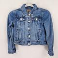 Levi's Jackets & Coats | Levis Jacket Girls Small Blue Denim Trucker Cotton Kids Youth Jean Casual | Color: Blue | Size: Sg