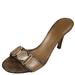 Gucci Shoes | Gucci Gold/Brown Gg Crystal Interlocking G Buckle Slide Sandals | Color: Gold | Size: 37.5