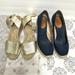 J. Crew Shoes | J Crew Espadrille Wedges Lot Open Toe Sandals Seville Wedges Size 6 Fair Cond. | Color: Gold/Tan | Size: 6