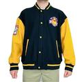 Disney Jackets & Coats | Disney Winnie The Pooh Bear 100 Acre Wood Oh Bother Wool Varsity Jacket Men Sz M | Color: Blue/Yellow | Size: M