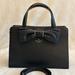 Kate Spade Bags | Kate Spade Bow Rosewood Place Black Top Handel Satchel | Color: Black/Gold | Size: Os