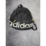 Adidas Bags | Adidas Mini Backpack Black With White Logo One Size Padded Back | Color: Black/White | Size: Os