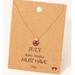 Anthropologie Jewelry | July Ruby Birthstone Gem Pendant Necklace | Color: Pink/Red | Size: Slate