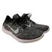 Nike Shoes | Nike Free Rn Flyknit Black Pink Women 11.5 Running Shoes | Color: Black/Pink | Size: 11.5