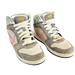 Nike Shoes | Nike High Top Sneakers Size 8.5 Gray With Pink Swoosh | Color: Gray/Pink | Size: 8.5