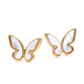 Kate Spade New York Jewelry | Kate Spade New York Earrings All A Flutter Mother Of Pearl Stud New | Color: White | Size: Os