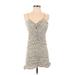 Zara Casual Dress - Mini: Tan Leopard Print Dresses - Women's Size X-Small