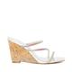 Dune Ladies MIRI Diamante Cork Wedge Sandals Size UK 5 Wedge Heel Heeled Sandals