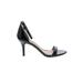 Sam Edelman Heels: Slip On Stilleto Cocktail Party Black Print Shoes - Women's Size 9 - Open Toe