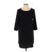 BB Dakota Casual Dress - Shift: Black Solid Dresses - Women's Size Small