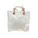 MICHAEL Michael Kors Leather Tote Bag: Embossed White Print Bags