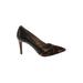 Sole Society Heels: Pumps Stilleto Cocktail Brown Leopard Print Shoes - Women's Size 7 1/2 - Pointed Toe