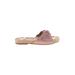 Saks Fifth Avenue Sandals: Pink Print Shoes - Women's Size 7 1/2 - Open Toe