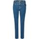 Slim-fit-Jeans ANGELS "SKINNY BUTTON" Gr. 44, Länge 32, blau (mid blue) Damen Jeans Röhrenjeans