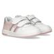 Sneaker TOMMY HILFIGER "FLAG LOW CUT VELCRO SNEAKER" Gr. 25, rosa (weiß, rosa) Kinder Schuhe Sneaker