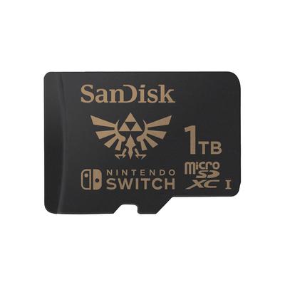 SANDISK Speicherkarte "microSDXC Extreme, Nintendo licensed Zelda Edition" Speicherkarten Gr. 1000 GB, schwarz microSD Karte