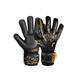 Torwarthandschuhe REUSCH "Attrakt Silver NC Finger Support" Gr. 9,5, goldfarben (schwarz, goldfarben) Damen Handschuhe Sporthandschuhe