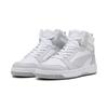 Sneaker PUMA "Rebound Sneakers Erwachsene", Gr. 44.5, grau (weiß ash gray), Obermaterial: Synthetik; Futter: Textil; Innensohle: Textil; Laufsohle: Gummi, Schuhe