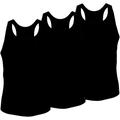 T-Shirt TOMMY HILFIGER UNDERWEAR "3P TANK TOP" Gr. S (48), schwarz (black, black, black) Herren Shirts Ärmellose