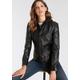 Bikerjacke GIPSY "GWNiruh" Gr. M, schwarz (black) Damen Jacken Lederjacken