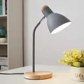 Lampe de table créative en bois lampe de bureau flexible nordique art simple lumières LED