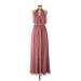 Watters Cocktail Dress - Maxi: Burgundy Dresses - Women's Size 10 Tall