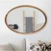 George Oliver Brianna Accent Mirror Wood in White/Brown | 24.01 H x 0.86 W x 35.98 D in | Wayfair EC9861CE068F4E02B212EDF49DE0026B