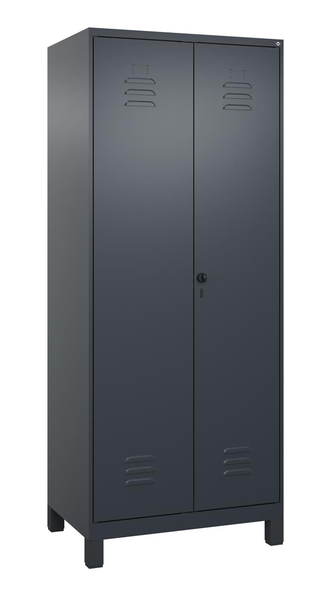 C+P Wäsche-/Kombispind Classic PLUS, Füße, 2 Abteile, 1950x800x500mm, 7016/7016 Image