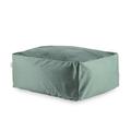 Pouf velours vert eau 50x50x25 cm