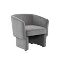 Fauteuil relax aux formes arrondies gris foncé