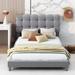 Wildon Home® Dwann Bed Wood in Gray/Brown | 36.6 H x 47.1 W x 80.8 D in | Wayfair 64F9B988621A4DBC8A5B621ABF8DB09B