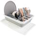Rebrilliant Wakeman Outdoors Collapsible Drying Rack - Dish Rack w/ Utensil Holder & Tray - BPA-Free (Gray) Plastic/Rubber | Wayfair