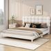 House of Hampton® Hebbe Upholstered Platform Bed in White | Full/Double | Wayfair 20C5FF94ABB540258B039323E5063356
