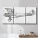 Wexford Home Bridges Ochre III On Canvas 3 Pieces Print Canvas, Solid Wood in Gray | 48 H x 96 W x 2 D in | Wayfair MP16-2664472C-3P