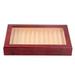 JAYEUW 12 Slots Pen Display Box Special Pattern Wood Pen Organizer Box Top Glass Window Pen Collection Display Case Luxury Pen Collector Case As Father s Day Gift (12 slots)