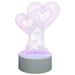 Table Lamps Color Changing Night Light LED Desk Lamp Table Top Night Lights Optical Illusion Lamp 3D Heart Lamp Heart Balloon Night Light Love Button Battery Acrylic